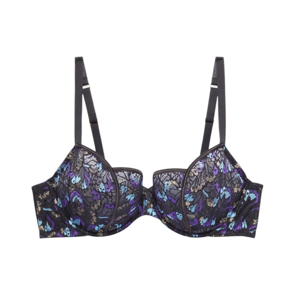 Savage X Fenty Butterfly Lace Balconette Bra 32D